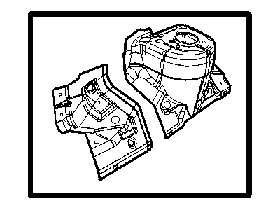 Mopar 68002058AC WHEELHOUS-Front Inner