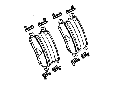 Mopar 2AMV4239AA Rear Disc Brake Pad