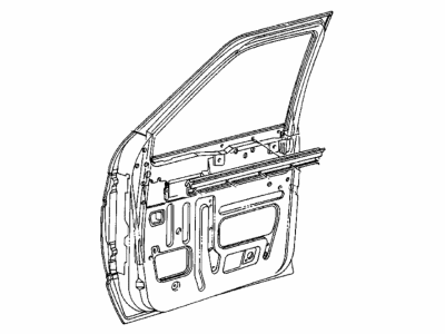 Mopar 4475299 Run Asm Front Door Glass
