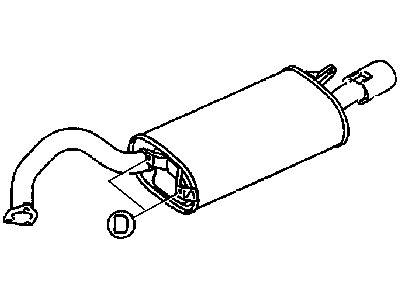 Mopar MR968604 Exhaust Main Muffler