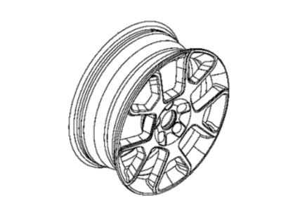 Mopar 6ZQ69MAAAA Aluminum Wheel