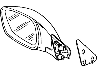 Mopar 55154947AC Driver Side Mirror Outside Rear View