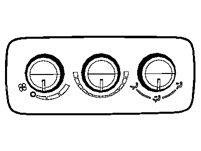 Mopar 55116949AC Air Conditioner Control Switch-And Heater Control Switch