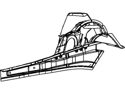 Mopar 68146580AC Rail-Front Side Rail Front