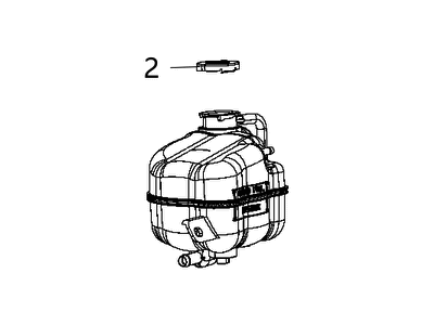 Mopar 68105172AA Bottle-PRESSURIZED COOLANT