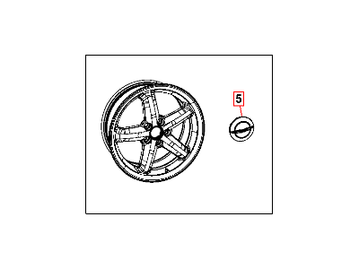 Mopar 82212330 Cast Aluminum Wheel Kit 18 Inch