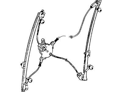 Mopar 68037297AA Front Door Window Regulator Assembly