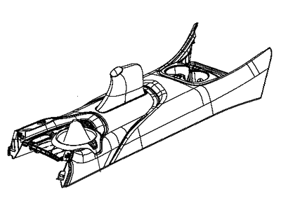 Mopar 5NH74CV5AB Base-Floor Console