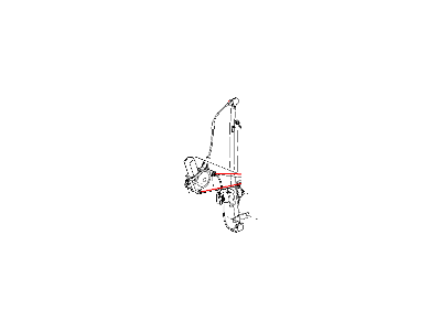 Mopar 55359558AB Rear Passenger Side Right Rrh Manual Window Regulator Replacement