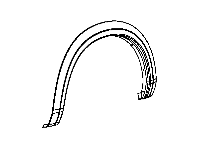 Mopar 1TD44P61AF Molding-Wheel Opening Flare