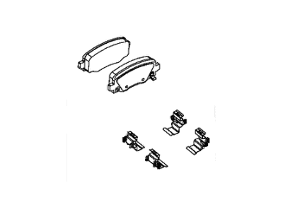 Mopar 2AMV4634AA Rear Disc Brake Pad Kit