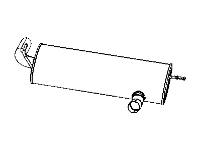 Mopar 52059937AH Exhaust Muffler And Tailpipe