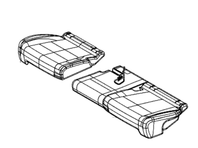Mopar 5YX09DX9AA Rear Seat Cushion 2Nd Row Cover