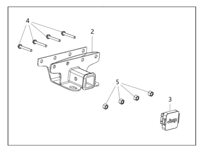 Mopar 82215209 Hitch Receiver