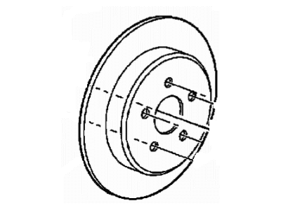Mopar 2AMV9111AA Rear Disc Brake Rotor
