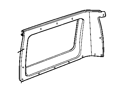 Mopar 4636727 Panel-Side Rear Upper TRM