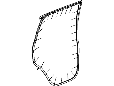 Mopar 5112260AC WEATHERSTRIP-Rear Door Mounted