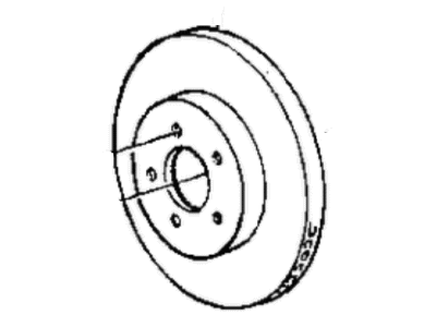 Mopar 4509340 Front Wheel Brake Finish Rotor