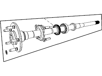 Mopar 68003557AA Axle Shaft Assembly Driveline And Axles