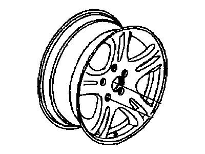 Mopar XP27PAKAA Aluminum Wheel