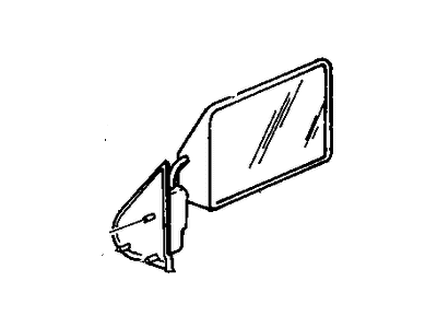 Mopar 4339307 Outside Rearview Mirror