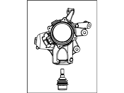 Mopar 4877103AC Suspension Knuckle-Steering Knuckle Left