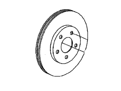 Mopar 2AMV3038AA Disc Brake Rotor Front