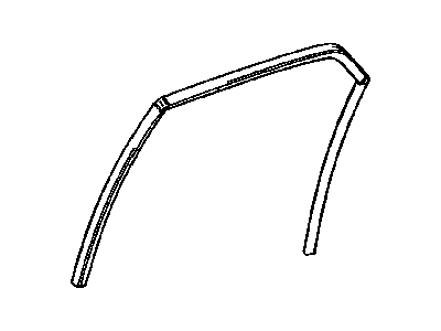 Mopar 5065454AF WEATHERSTRIP-Rear Door Flush Glass