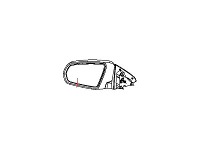 Mopar 1AK921A4AC Outside Rearview Electric Heated Mirror