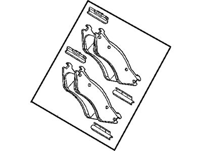 Mopar 5018240AA Shoe Kit-Front Disc Brake