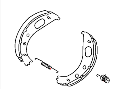 Mopar 5103792AA Parking Brake Shoe And Lining