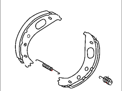 Mopar 5103793AA Parking Brake Shoe And Lining