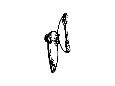 Mopar 68043734AA Front Door Window Regulator