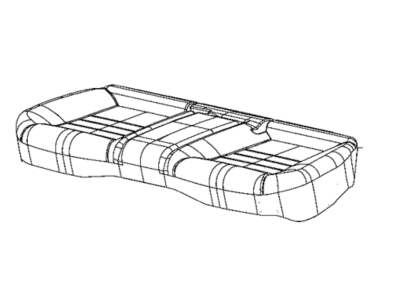 Mopar 5YB76DX9AA Rear Seat Cushion Cover
