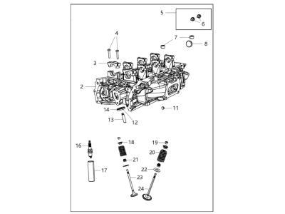 Mopar 68293288AB Head&VALV-Cylinder