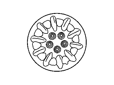 Mopar 4472568 Plymouthwheel Cover Hub Cap