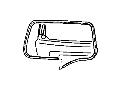 Mopar 55363160AC WEATHERSTRIP-LIFTGATE Glass