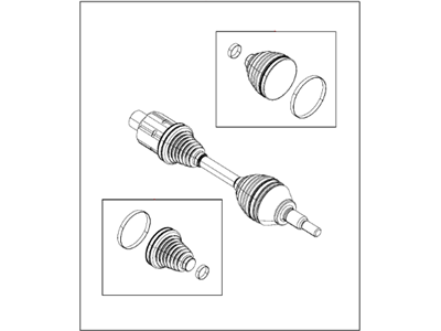 Mopar RL028398AA Axle Shaft Front