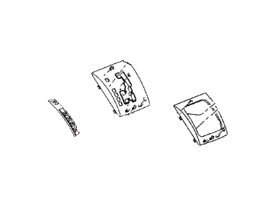 Mopar 1JW80XB2AB Bezel-Floor SHIFTER