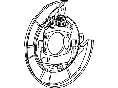 Mopar 5191298AA Bracket-Brake Backing