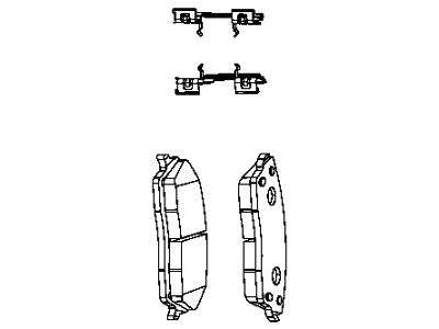 Mopar 2AMV3555AA Front Disc Brake Pad Set