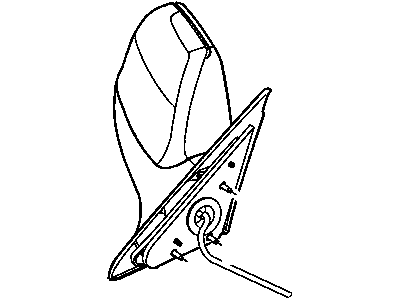Mopar 55157011AC Driver Side Mirror Outside Rear View