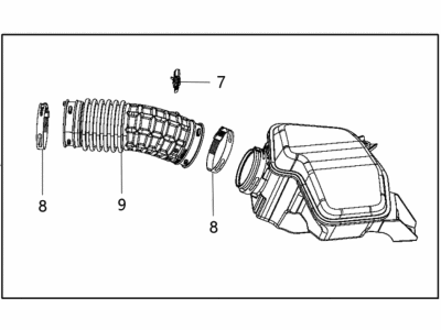 Mopar 68235293AF Air Cleaner Duct