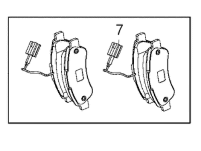 Mopar 68289463AA Rear Disc Brake Pad Kit