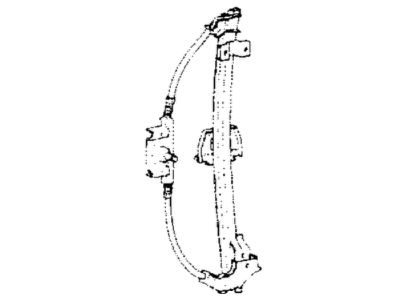 Mopar MB258759 Rear Door Glass Regulator
