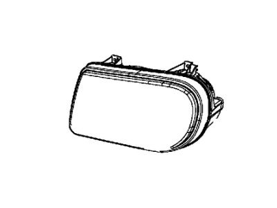 Mopar 2AME06164A HEADLAMP Right