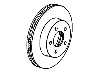 Mopar 2AMV8247AA Front Disc Brake Rotor