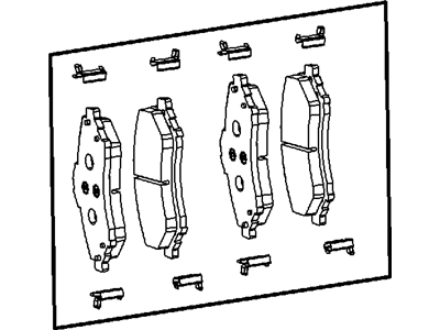 Mopar 68093323AB Front Disc Brake Pad Kit