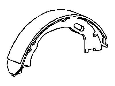 Mopar 68020626AB Parking Brake Shoe And Lining Kit