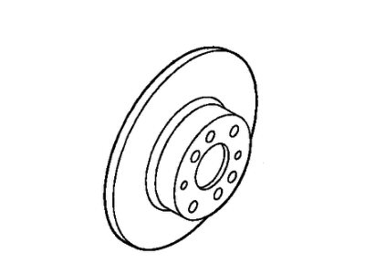 Mopar 2AMV6444AA Front Disc Brake Rotor